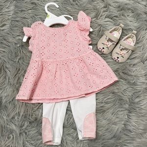 Two piece pink outfit